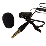 Ficha técnica e caractérísticas do produto Jinkai Mini 3,5 mil¨ªmetros microfone de lapela de Lapela Clipe Mic para Confer¨ºncia