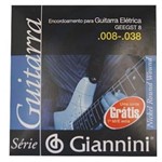 Ficha técnica e caractérísticas do produto Jogo de Corda Giannini Geegst para Guitarra Elétrica Revestimento Cobre Prateado
