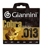 Ficha técnica e caractérísticas do produto Jogo de Cordas Giannini Violao 0,13 Bronze - Ca82m