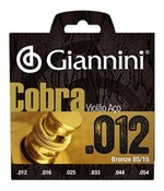 Ficha técnica e caractérísticas do produto Jogo de Cordas Giannini Violao Cobra Folk 0,12 Bronze Geeflks