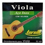 Ficha técnica e caractérísticas do produto Jogo de Cordas para Viola 10 Cordas Torelli Aço C/ Bolinha