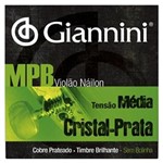 Ficha técnica e caractérísticas do produto Jogo de Cordas para Violão Mpb Nylon Giannini Cristal Prata