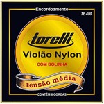 Ficha técnica e caractérísticas do produto Jogo de Cordas para Violão Torelli TE 400 Náilon Preto com Bolinha