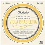 Ficha técnica e caractérísticas do produto Jogo de Cordas Profissional para Viola Brasileira 10 Cordas em Mi Ej82c - D'addario