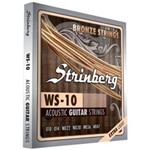 Jogo de Cordas Strinberg para Violão 010 Aço Ws 10