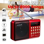 Ficha técnica e caractérísticas do produto K11 FM recarregável Mini Rádio Portátil Digital Portátil FM TF USB MP3 Speaker Jogador