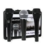 Ficha técnica e caractérísticas do produto Kit 03 Microfones Vocais Profissionais Waldman Stage S-VOC-3PM