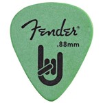 Ficha técnica e caractérísticas do produto Kit 12 Palhetas Fender Rock On Verde 0.88mm para Guitarra Violão Baixo