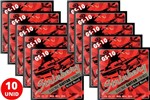 Ficha técnica e caractérísticas do produto Kit 10 Jogo de Cordas Guitarra 010 046 Strinberg GS10 - Preço de Atacado para Revenda!