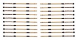Ficha técnica e caractérísticas do produto Kit 10 Pares Baqueta Acústica em Bambu C. Ibanez Bamblues