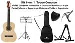 Ficha técnica e caractérísticas do produto Kit 6 em 1 Toque Conosco - Meu 1º Violão - Harmonics