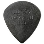 Ficha técnica e caractérísticas do produto Kit 6 Palhetas Dunlop Ultex Jazz 3 2.0mm Preta para Guitarra Baixo Violão