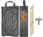 Ficha técnica e caractérísticas do produto Kit Bag Com01 + Baqueta de Feltro Lf-s + Chave de Afinação - Liverpool