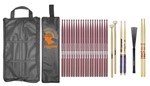 Ficha técnica e caractérísticas do produto Kit Baqueta 5A 5B Mallet Vassourinha e Bag Liverpool
