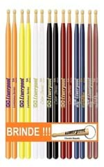 Ficha técnica e caractérísticas do produto Kit Baqueta 5a Linha Color, Luminous E Kamaleon Liverpool