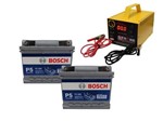 Ficha técnica e caractérísticas do produto Kit 2 Bateria Bosch P5 580 40ah Nobreak Carregador 5ah 24v - Bosch e Stroke Power