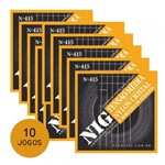 Ficha técnica e caractérísticas do produto KIT C/ 10 Encordoamentos NIG N415 P/ Violão Náilon Média Tensão - EC0386K10 - Nig Strings
