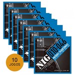 KIT C/ 3 Encordoamentos NIG N64 P/ Guitarra Tradicional 10/46 - EC0074K3 - Nig Strings