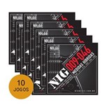 Ficha técnica e caractérísticas do produto KIT C/ 10 Encordoamentos NIG NH66 P/ Guitarra Hybrid Class 9/46 - EC0073K10