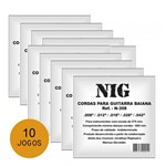 KIT C/ 3 Encordoamentos NIG P/ Guitarra Baiana 8/42 - EC0016K3 - Nig Strings