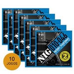 Ficha técnica e caractérísticas do produto KIT C/ 10 Encordoamentos NIG P/ Guitarra Duplo 2N64 10/46 - EC0385K10