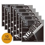 Ficha técnica e caractérísticas do produto KIT C/ 10 Jogos de Encordoamentos NIG N61 P/ Guitarra 0.11/0.52 - EC0167K10 - Nig Strings