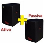 Ficha técnica e caractérísticas do produto Kit Caixa Ativa+passiva Leacs Pulps 480 Watts King Musical