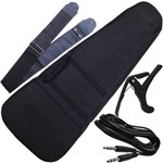 Ficha técnica e caractérísticas do produto Kit Capa Bag Ultra Resistente para Violão Folk Envio24h - Jpg