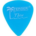 Ficha técnica e caractérísticas do produto Kit com 12 Palhetas California Clear Fina Azul Fender