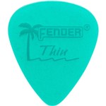 Ficha técnica e caractérísticas do produto Kit com 12 Palhetas California Clear Fina Verde Fender - Fender