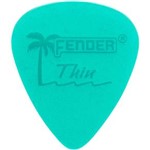 Ficha técnica e caractérísticas do produto Kit com 12 Palhetas California Clear Fina Verde Fender
