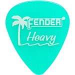 Ficha técnica e caractérísticas do produto Kit com 12 Palhetas California Clear Grossa Verde Fender - Fender
