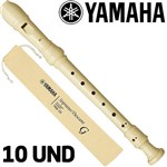Kit com 10 Flautas Yrs-23b Yamaha Doce Germânica Resina Abs - Yamaha