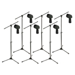 Ficha técnica e caractérísticas do produto Kit com 6 Suportes Pedestal para Microfone RMV PSU 142 + 6 Cachimbos