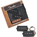 Ficha técnica e caractérísticas do produto Kit com 2 Captadores para Baixo 4 Cordas Precision Bass Preto Fender
