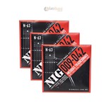 Ficha técnica e caractérísticas do produto Kit com 3 Encordoamento Guitarra Nig Tradicional .009/.042 N63