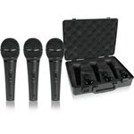 Ficha técnica e caractérísticas do produto Kit Com 3 Microfone Dinâmico Behringer Xm1800s + Case