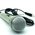 Kit com 2 Microfones com Fio Profissional Dinâmico Dm 701 Prata