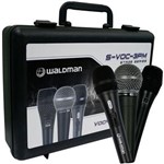 Kit com 3 Microfones de Mão Waldman Stage S VOC-3PM com Fio