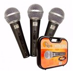 Ficha técnica e caractérísticas do produto Kit com 3 Microfones Kadosh Kds-58v