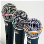 Kit com 3 Microfones Profissionais com Cachimbos + Maleta - Performance Sound