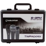Kit 03 Microfones Profissionais Waldman Stage S-3PM