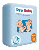 Ficha técnica e caractérísticas do produto Kit com 3 Pacotes Fraldas XXG Pro Baby Atacado Barato Revenda
