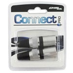 Ficha técnica e caractérísticas do produto Kit Connect Pro Cannon Macho Preto 0390016, 2 Peças - Connect Pro