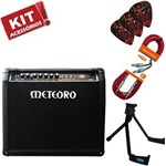 Kit Cubo Amplificador Guitarra Mgr50 50W Meteoro + Acessórios