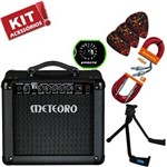 Ficha técnica e caractérísticas do produto Kit Cubo Amplificador Guitarra Nitrous Drive 15W Nde 15 Meteoro + Acessórios
