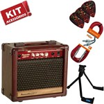 Ficha técnica e caractérísticas do produto Kit Cubo Amplificador Violão Acoustic V10 Meteoro + Acessórios