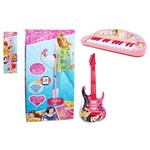 Ficha técnica e caractérísticas do produto Kit de Instrumentos Musicais - Princesas Disney - Microfone com Base + Guitarra + Teclado + Flauta - Toyng