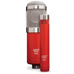 Kit de Microfones Condensadores Vermelho Mxl 550/551