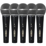 Ficha técnica e caractérísticas do produto Kit de Microfones Vocal 5 Pçs. com Chave HT-48 - CSR